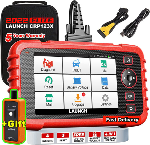 LAUNCH CRP123X Elite Car OBD2 Scanner Code Reader Engine ABS SRS Diagnostic Tool - Image 2