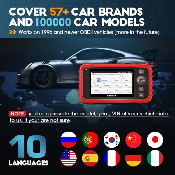 LAUNCH CRP123X OBD2 Scanner Check Engine ABS SRS Car Diagnostic Tool Code Reader - Image 5