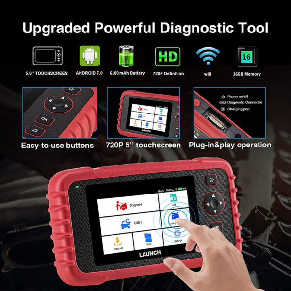 LAUNCH CRP123X OBD2 Scanner Check Engine ABS SRS Code Reader Car Diagnostic Tool - Image 5