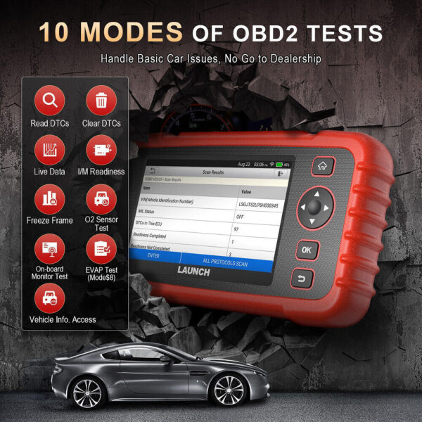 LAUNCH CRP123X PLUS Car OBD2 Scanner All System Engine ABS SRS Diagnostic Tool - Image 6