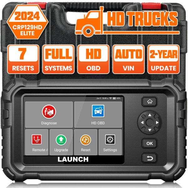 LAUNCH CRP129 HD Diesel Heavy Duty Truck OBD2 Scanner All System Diagnostic Tool - Image 3