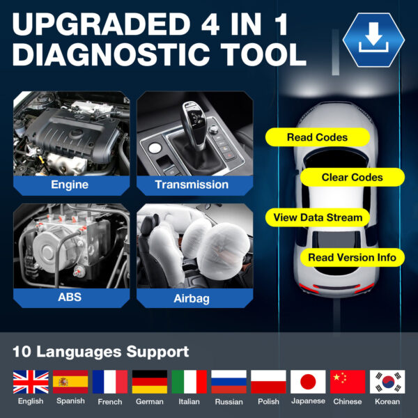 LAUNCH CRP129E Car OBD2 Scanner Code Reader Check Engine ABS SRS Diagnostic Tool - Image 5