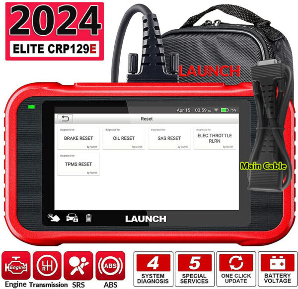 LAUNCH CRP129E Car OBD2 Scanner Code Reader Check Engine ABS SRS Diagnostic Tool - Image 2