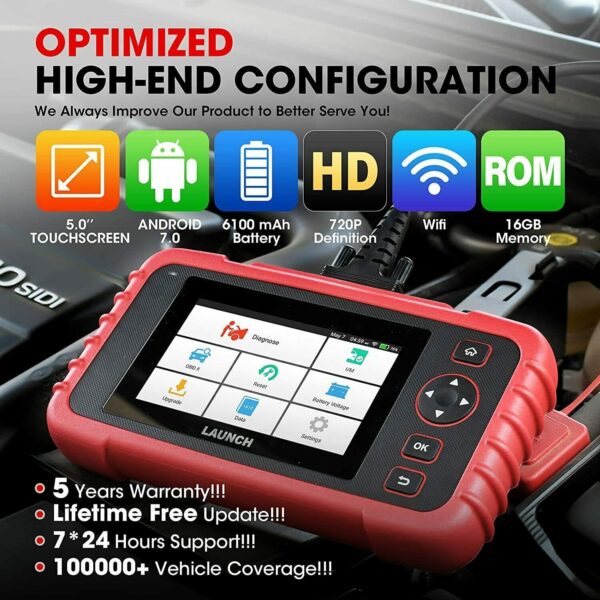 LAUNCH CRP129X Car OBD2 Scanner Engine ABS SRS SAS TPMS EPB New Diagnostic Tool - Image 4