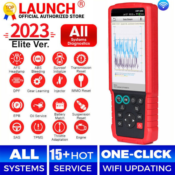 LAUNCH CRP429C OBD2 Scanner Check Engine ABS SRS Code Reader Car Diagnostic Tool - Image 2