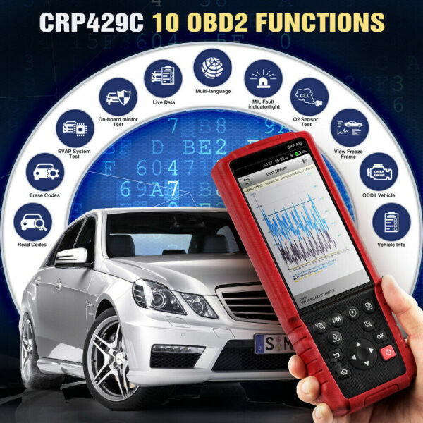 LAUNCH CRP429C OBD2 Scanner Check Engine ABS SRS Code Reader Car Diagnostic Tool - Image 6