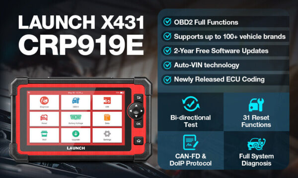 LAUNCH CRP919E OBD2 Bidirectional Full System Diagnostic Scanner EOBD ECU Coding - Image 6