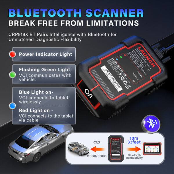 LAUNCH CRP919X BT CRP919E Car Bidirectional Diagnostic Scanner Tool Key Coding - Image 4