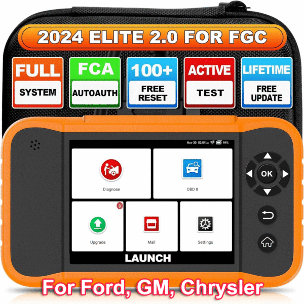 LAUNCH Elite Car BiDirectional OBD2 Diagnostic Scanner Tool For Ford/GM/Chrysler - Image 8