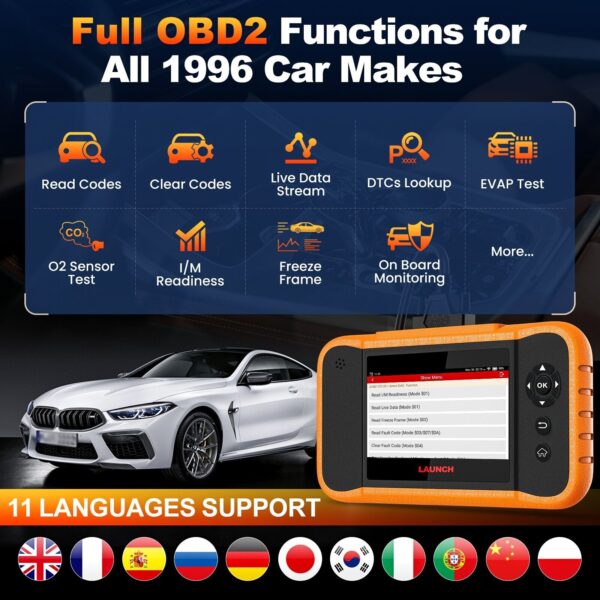 LAUNCH Elite Car BiDirectional OBD2 Diagnostic Scanner Tool For Ford/GM/Chrysler - Image 4