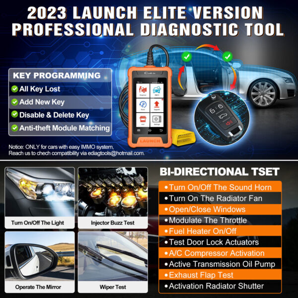 LAUNCH Elite for TOYOTA Full System Car Diagnostic Scanner Tool OBD2 Code Reader - Image 5