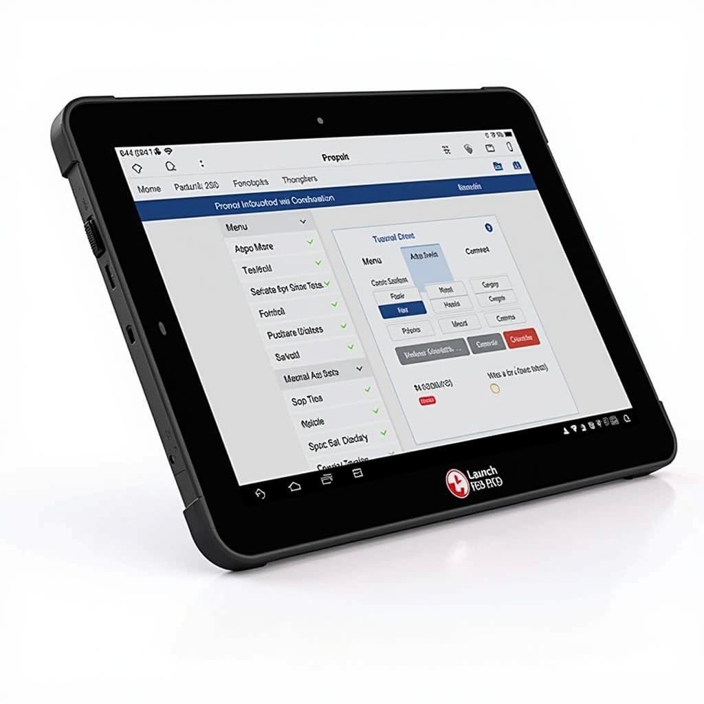 Launch Pro Scan Tool Tablet Interface