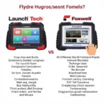 Launch Tech and Foxwell Scanners Compared