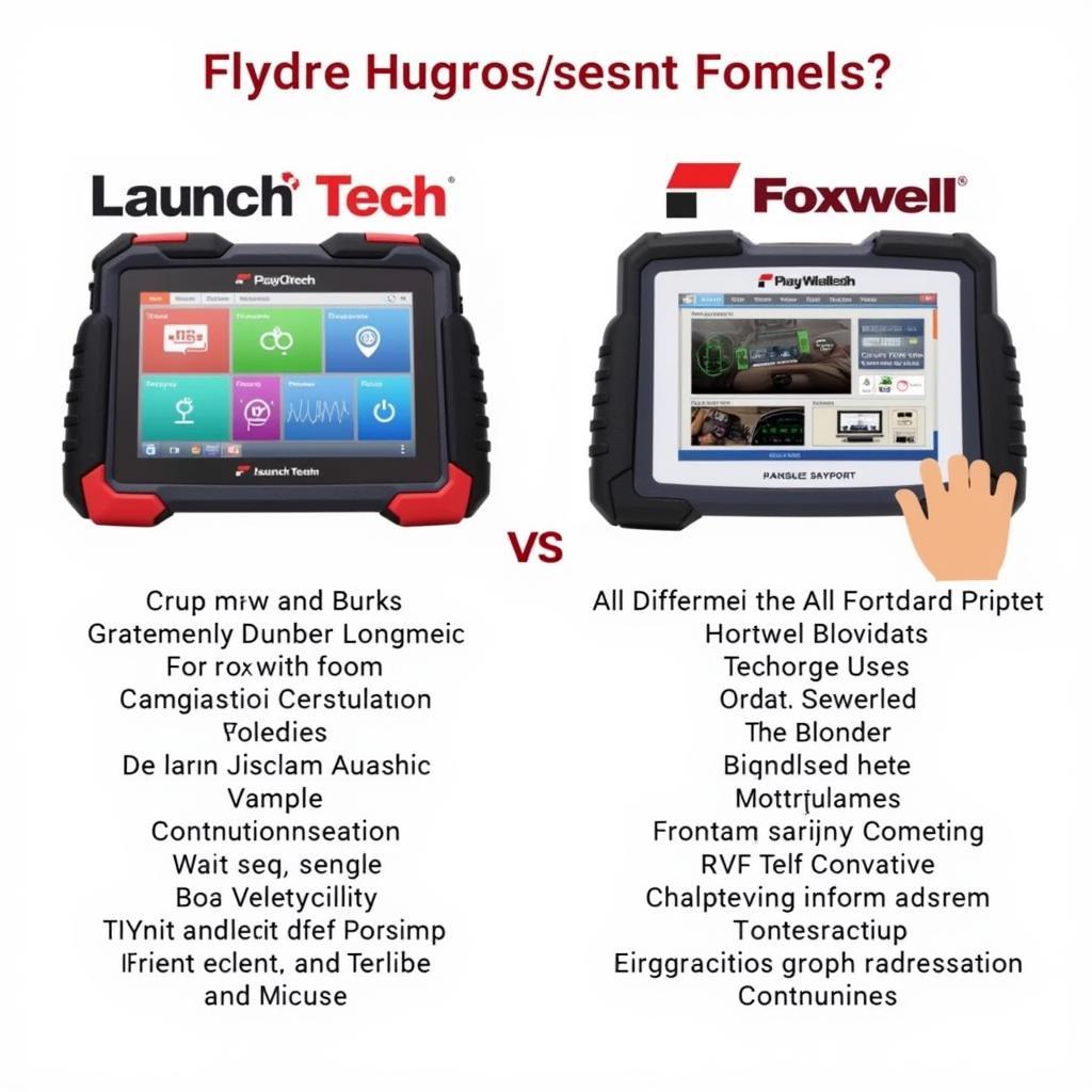 Launch Tech and Foxwell Scanners Compared