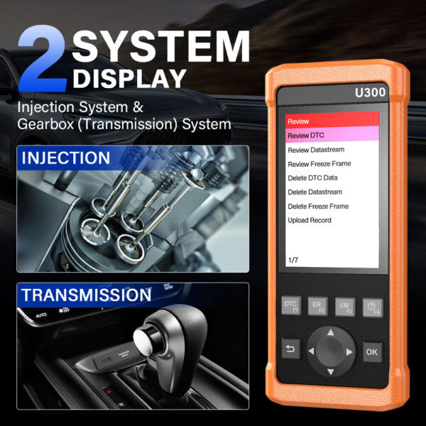 LAUNCH U300 Diagnostic Tool OBD2 Scanner Engine Injector Transmission Diagnostic - Image 2