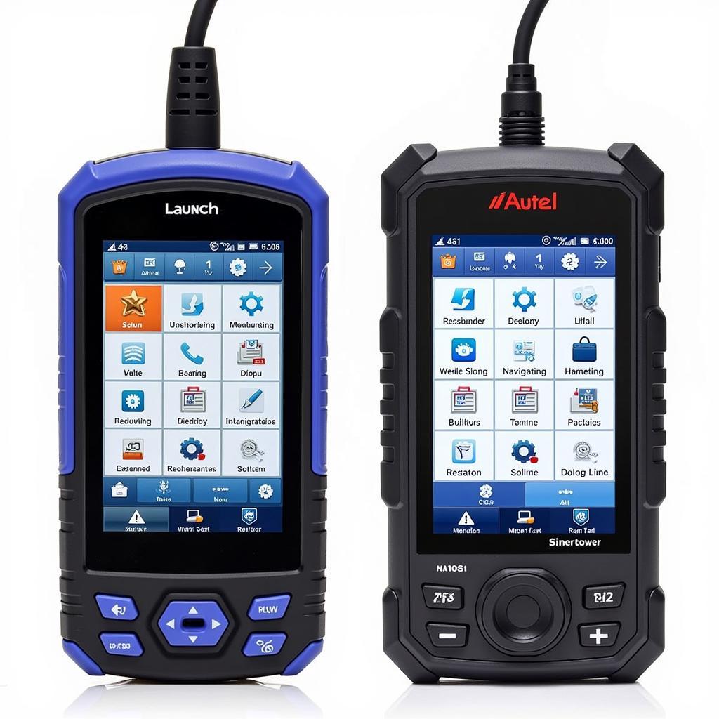 Launch X431 and Autel MK908 User Interface Comparison