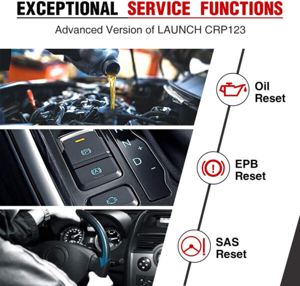 Launch X431 CRP129 OBD2 Scanner ABS SRS Code Reader Check Engine Diagnostic Tool - Image 2