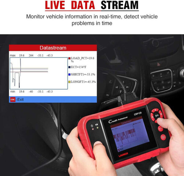 Launch X431 CRP129 OBD2 Scanner ABS SRS Code Reader Check Engine Diagnostic Tool - Image 5