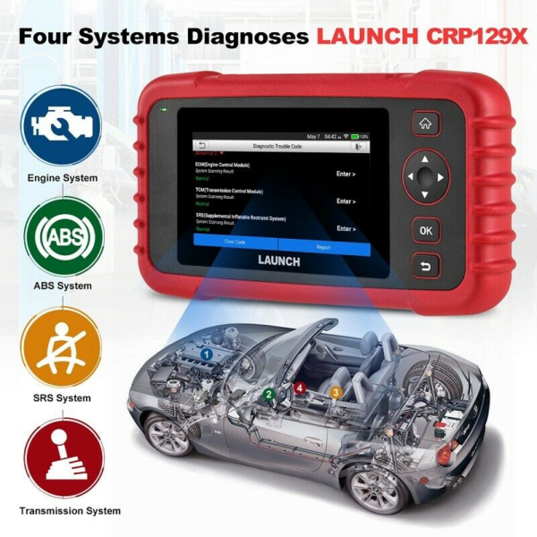 LAUNCH X431 CRP129X Automotive OBD2 Scanner Car Code Reader Auto Diagnostic Tool - Image 2