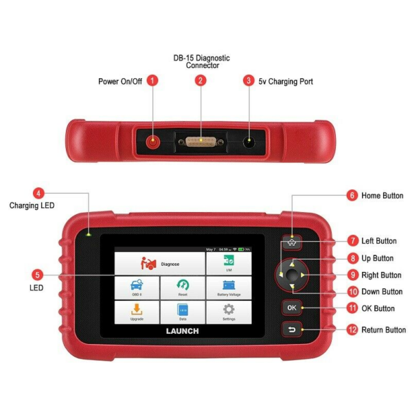 LAUNCH X431 CRP129X Automotive OBD2 Scanner Car Code Reader Auto Diagnostic Tool - Image 4