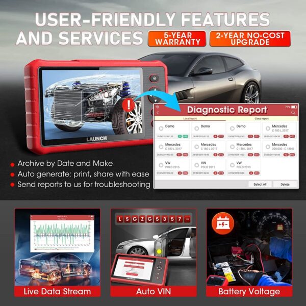 LAUNCH X431 CRP909X PRO OBD2 Scanner Full System TPMS DPF TPMS Diagnostic Tool - Image 5