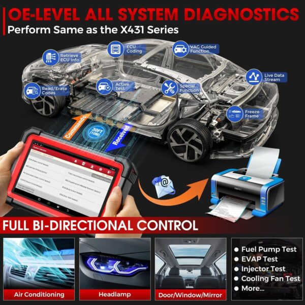 LAUNCH X431 CRP919EBT Car OBD2 Bidirectional Diagnostic Scanner ECU Coding CANFD - Image 4