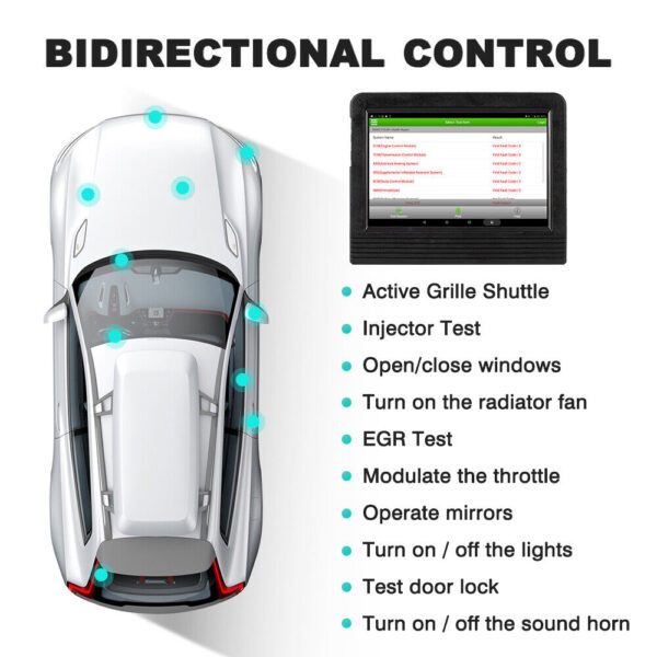 Launch X431 OBD2 Scanner Bidirectional Scan Tool All Systems Diagnostic ABS TPMS - Image 3