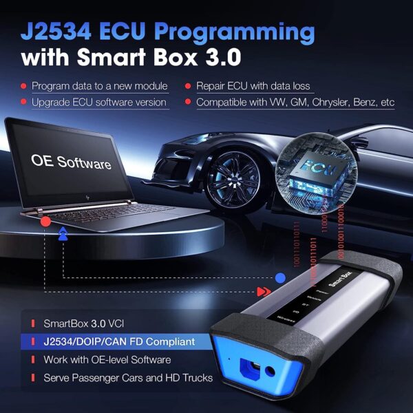 LAUNCH X431 Pro5 & X-PROG3 OBD2 Diagnostic Scanner TPMS Key J2534 Programming - Image 2