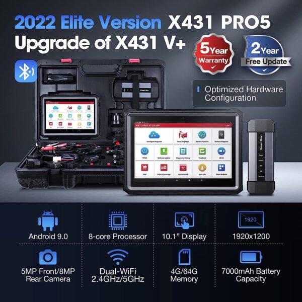 LAUNCH X431 Pro5 & X-PROG3 OBD2 Diagnostic Scanner TPMS Key J2534 Programming - Image 6