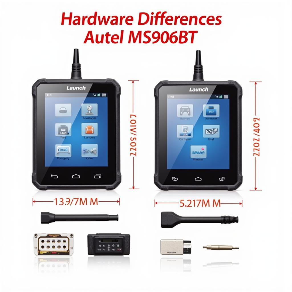 Launch X431 V Pro and Autel MS906BT Hardware Comparison