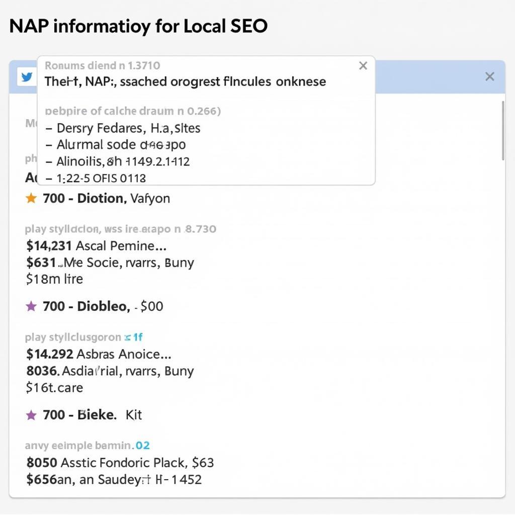 Local Listing Scan Tool Results