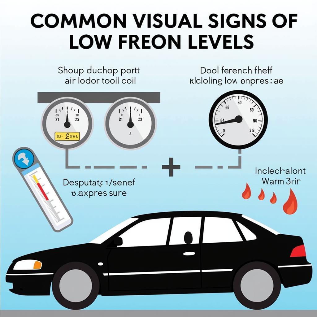 Symptoms of Low Freon in Car AC