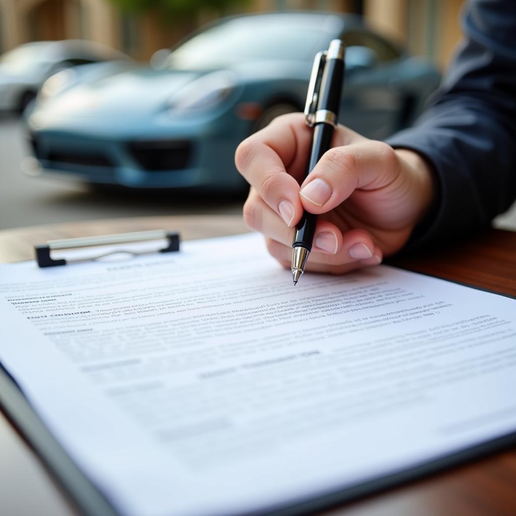 Luxury Car Rental Agreement