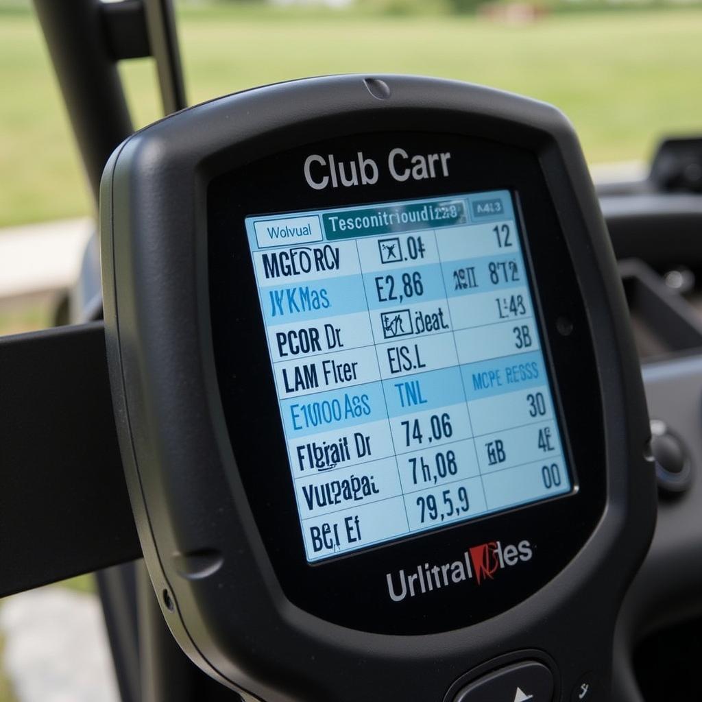 Maintaining a Club Car Golfcart with a Scanner