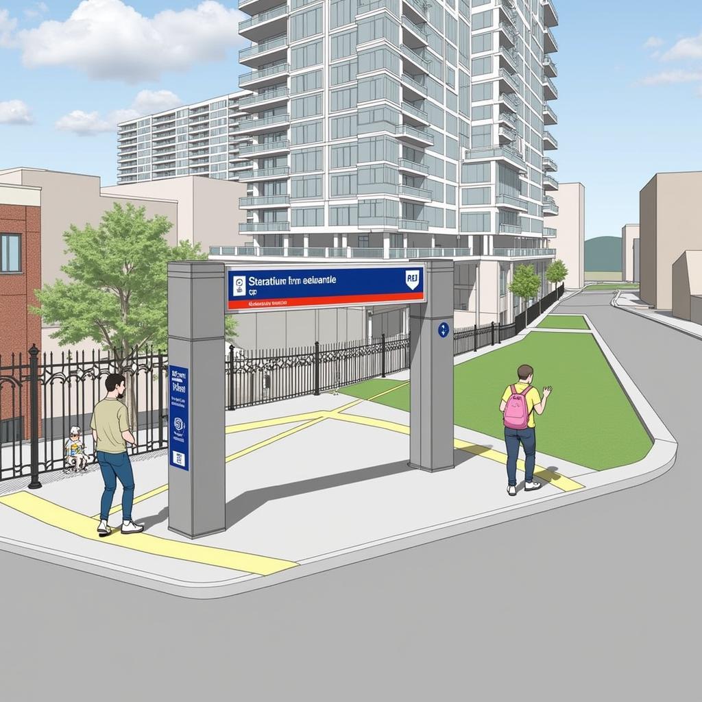 MARTA Access to Truist Park: A photo showing the Battery Atlanta MARTA station and its proximity to the stadium.