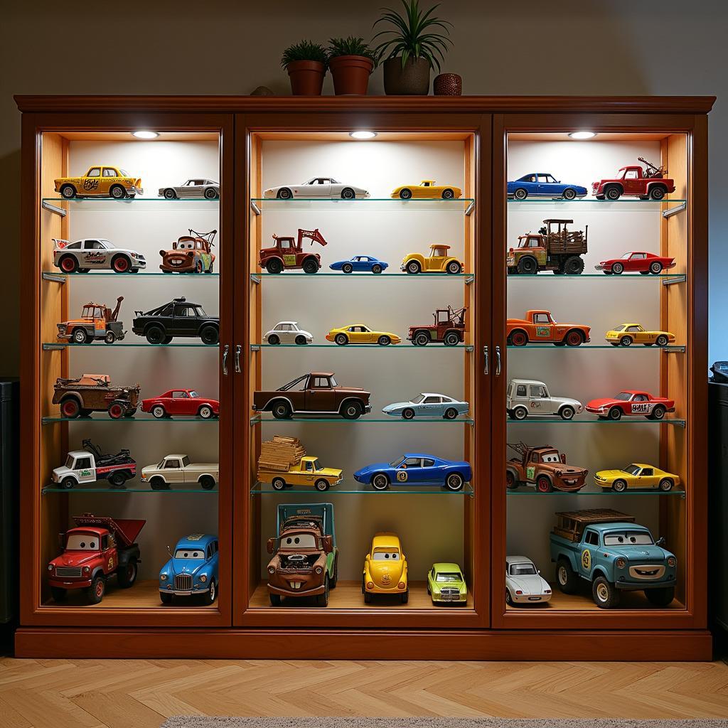 Mater Cars Diecast Collection Display