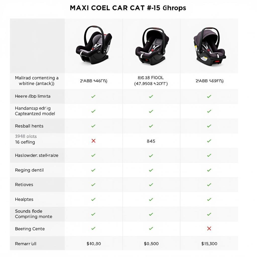 Maxi Cosi Car Seat Models Comparison