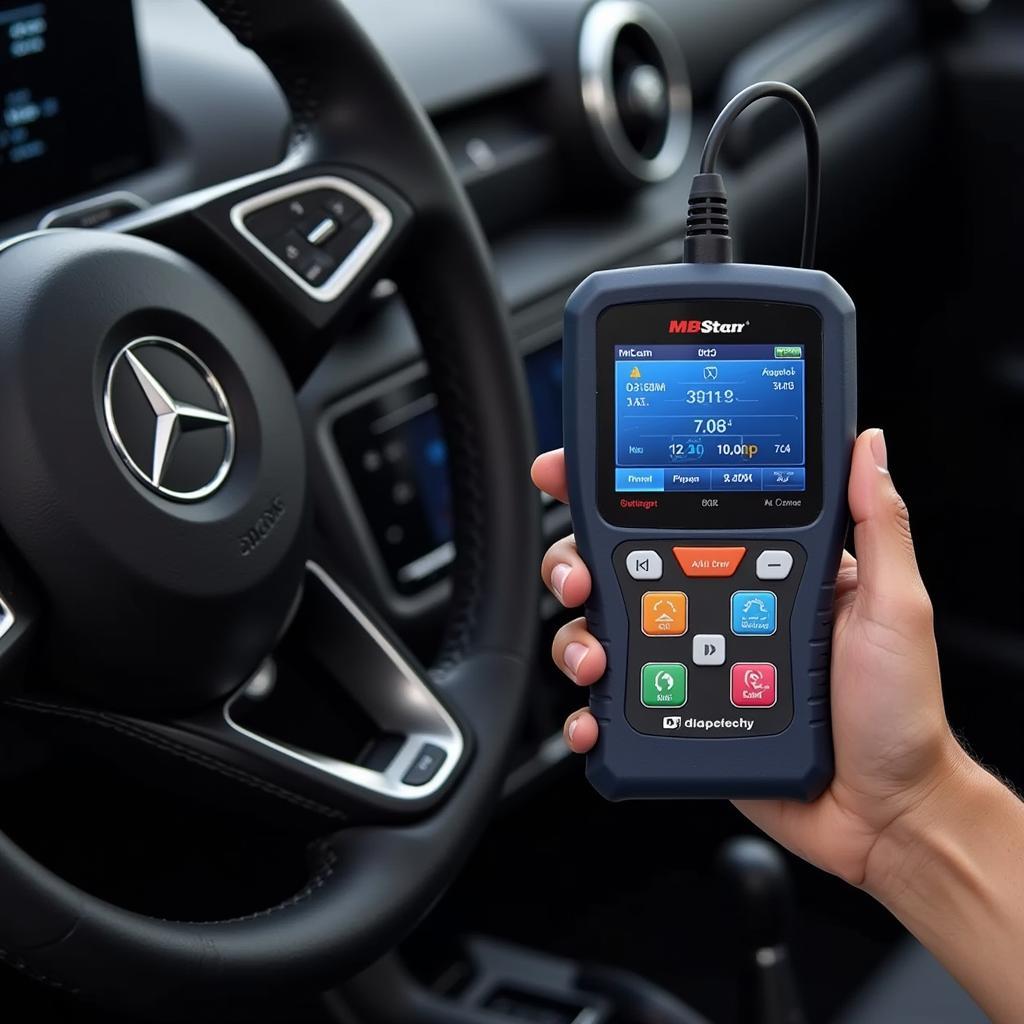 MB Star C4 DOIP Diagnostic Tool Connected to Mercedes-Benz