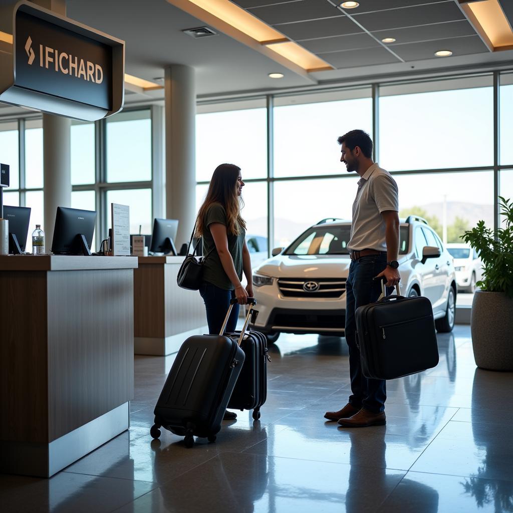 Picking Up a Rental Car at McCarran Airport