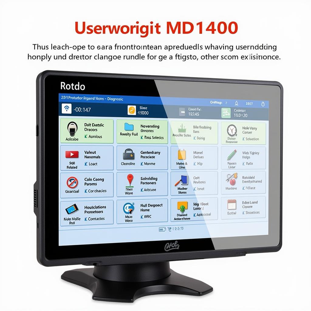 MD1400 Scan Tool Interface Display