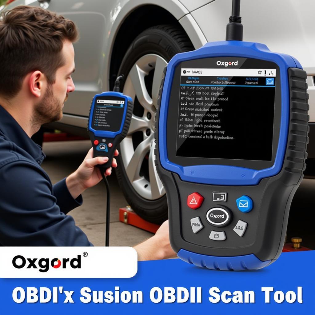 Mechanic Using Oxgord OBDII Scan Tool