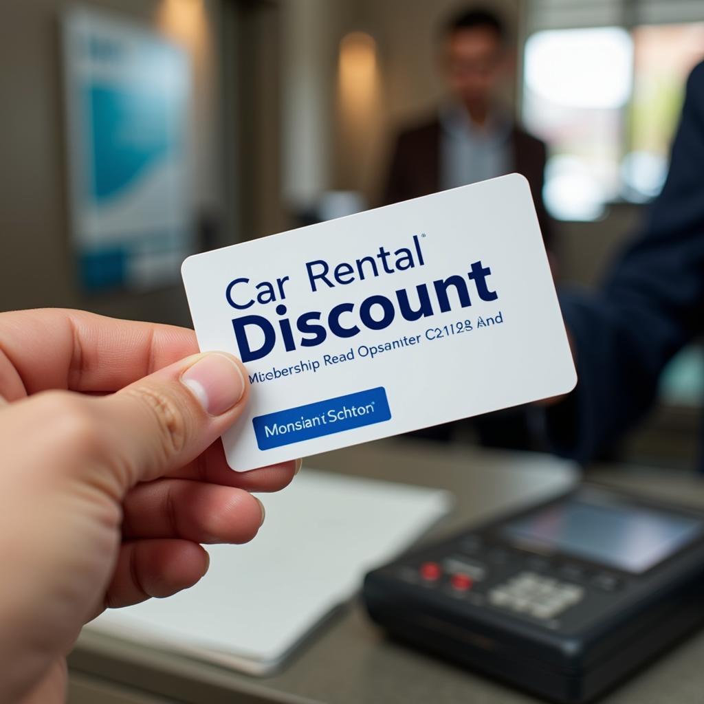 Car Rental Membership Discount Card