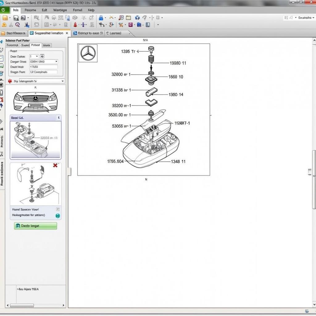 Mercedes-Benz EPC Parts Catalog Screenshot