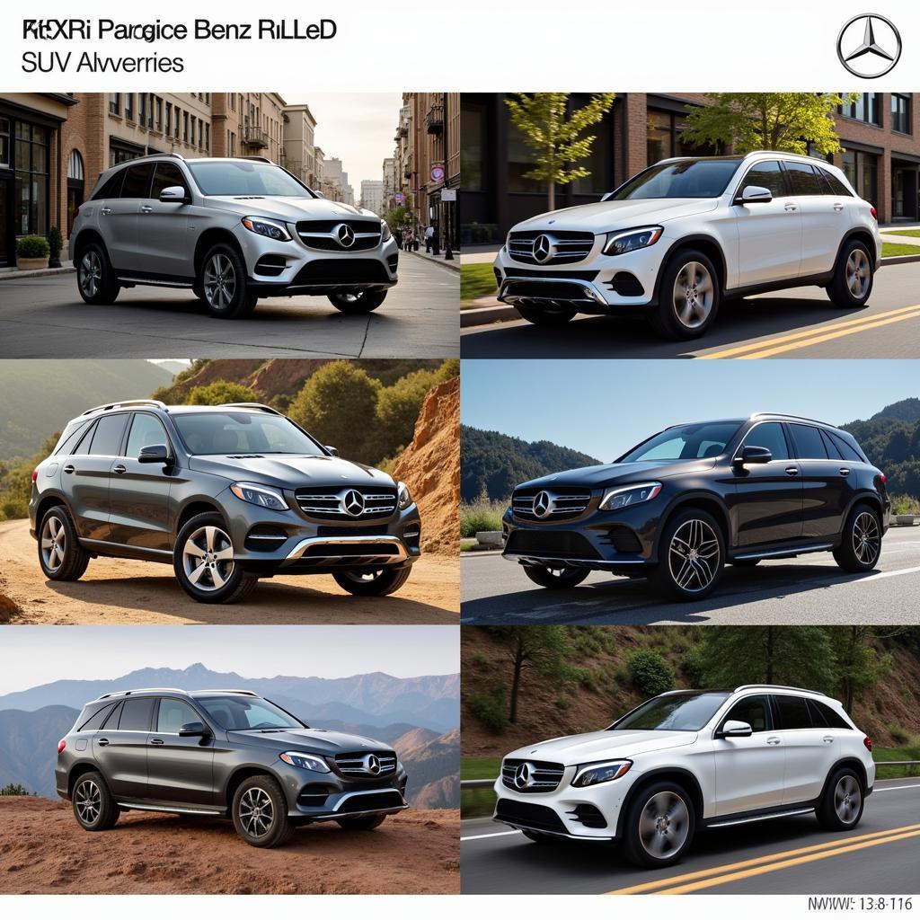 Mercedes-Benz SUV Models in Various Terrains