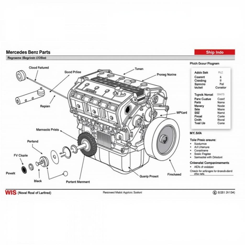 Example of a Mercedes Benz WIS Diagram