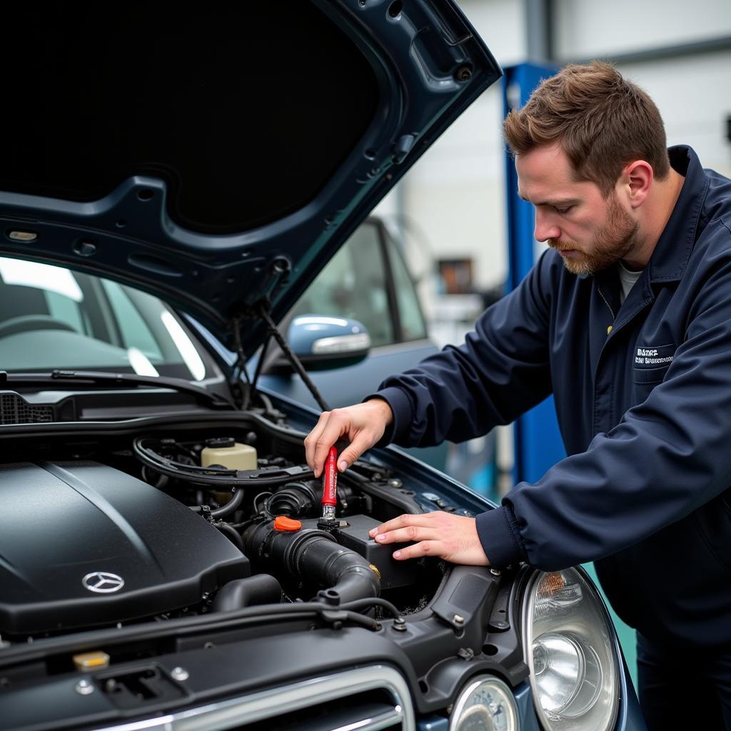 Mercedes E320 CDI Engine Repair