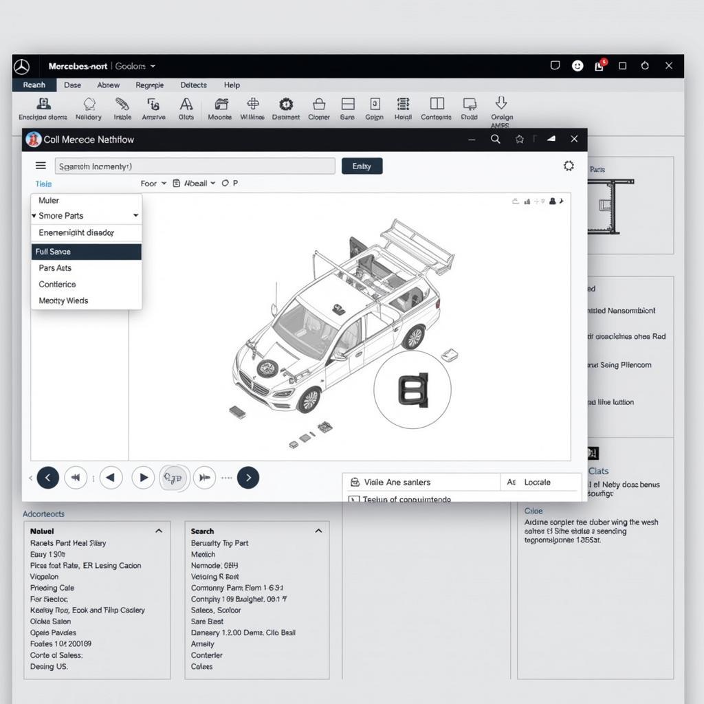 Mercedes EPC Parts Catalog Screenshot