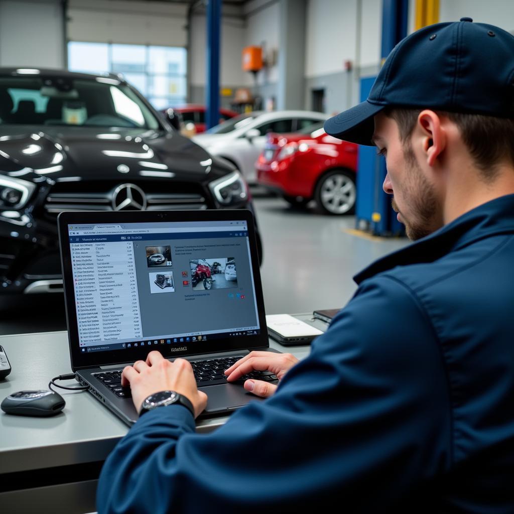 Mercedes Mechanic Using WIS EPC ASRA