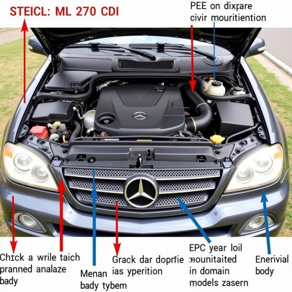 Mercedes ML270 CDI Engine Bay Components