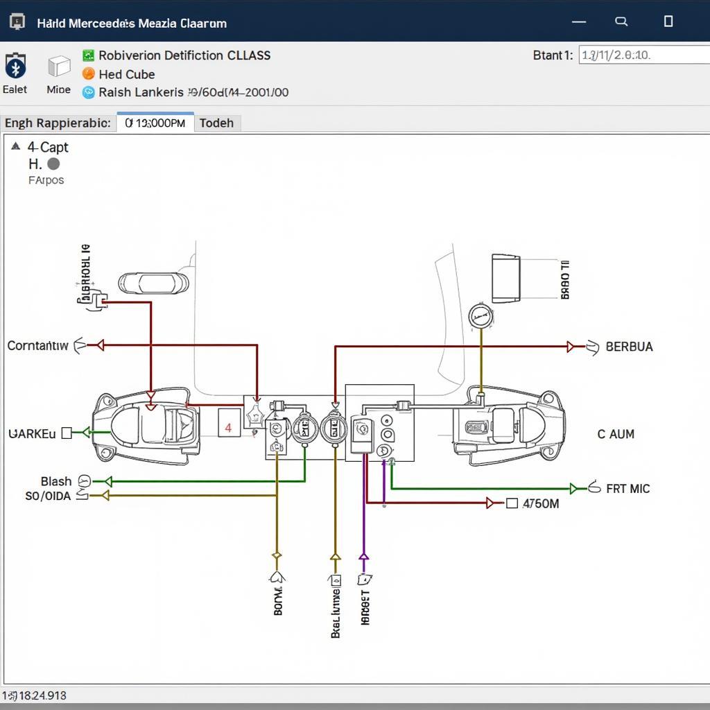 Mercedes WIS Interface Screenshot